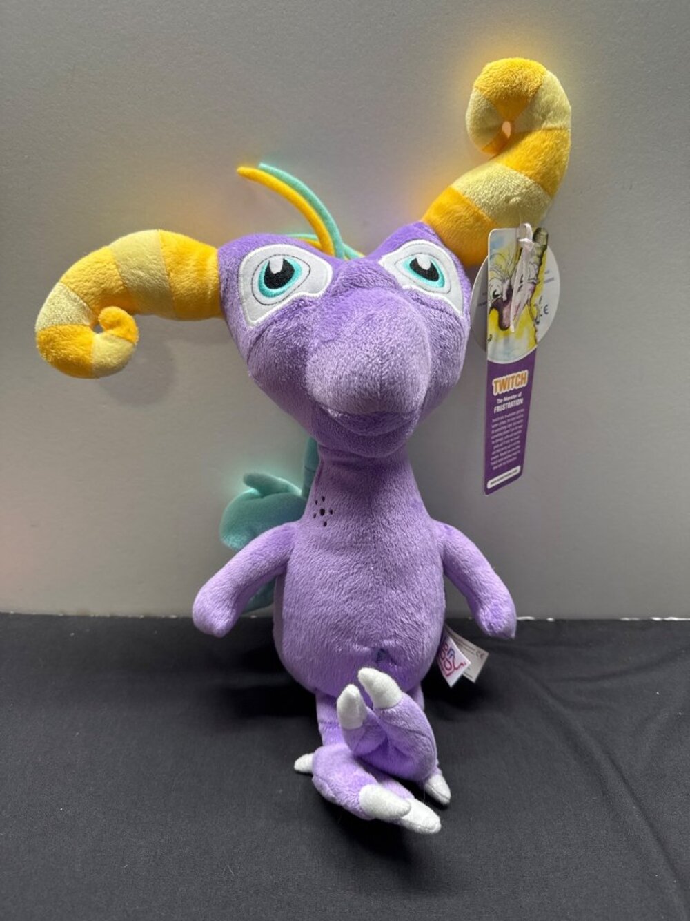 The WorryWoos 2012 Twitch Plush Toy Monster Of Frustration Purple 14" With Tags